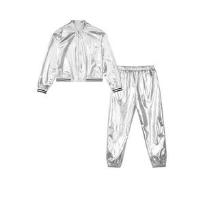 Kids silver track suit, NWT size 8